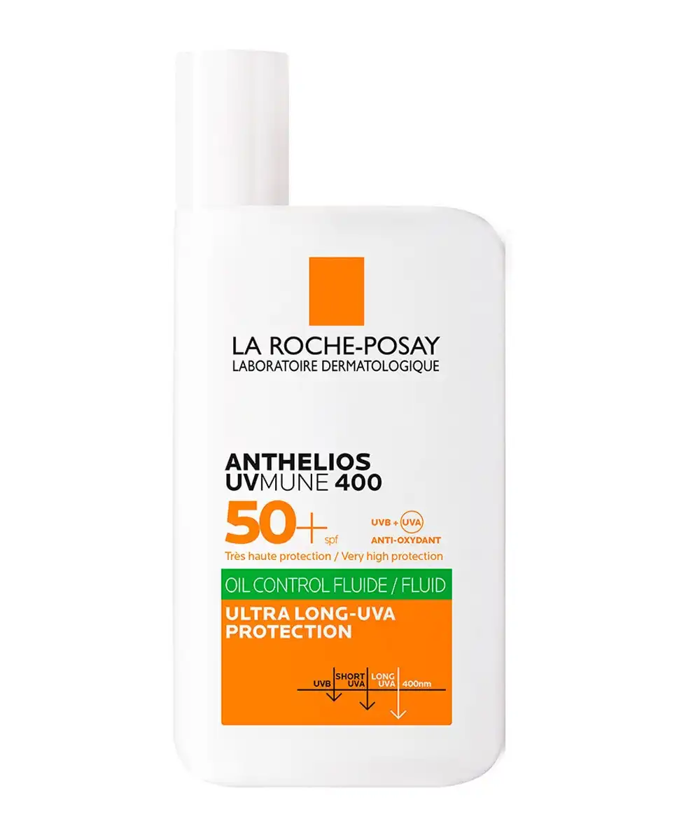 La Roche Posay - Protector Anthelios UV-MUNE 400 Oil Control Fluido SPF50+, 50 Ml - La Roche Posay - Comparador de precios