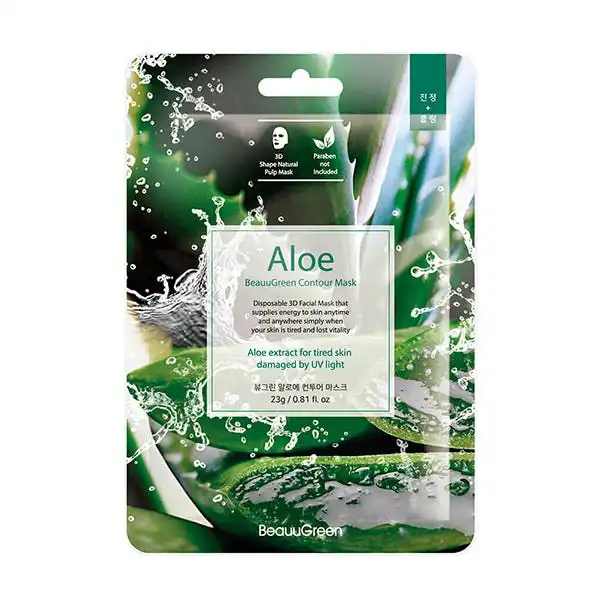 Mascarilla Facial Con Aloe - Beauugreen - Comparador de precios