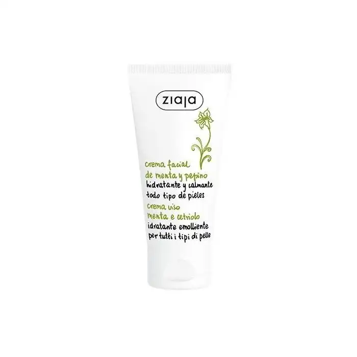 Pepino y Menta Crema facial hidratante 50 ml - Ziaja - Comparador de precios