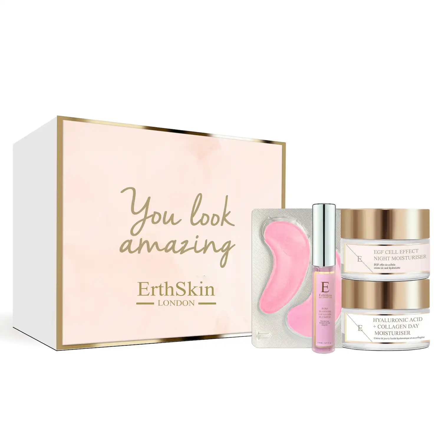 Set completo para el cuidado de la piel Rose Glow Set de tratamiento facial - ErthSkin London - Comparador de precios