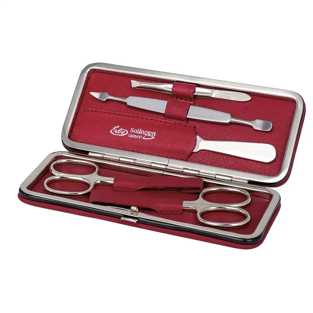 Siena Manicure Clip-Top Case Range "Siena", red, 5 pcs. Set de uñas Rojo - ERBE - Comparador de precios