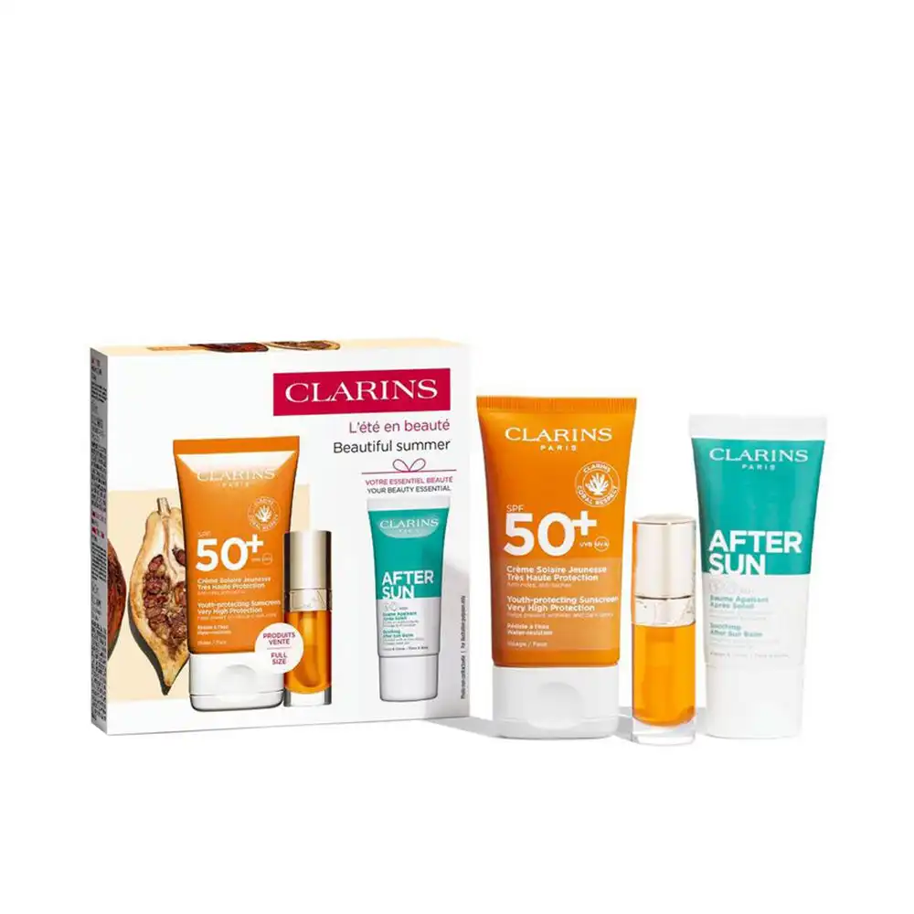 Solar Crema Facial SPF50+ Estuche 3 pz - Clarins - Comparador de precios
