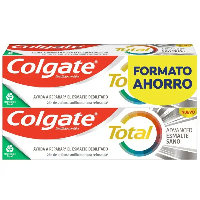 Total Advance Esmalte Sano pasta de dientes pack ahorro 75 ml - Colgate - Comparador de precios