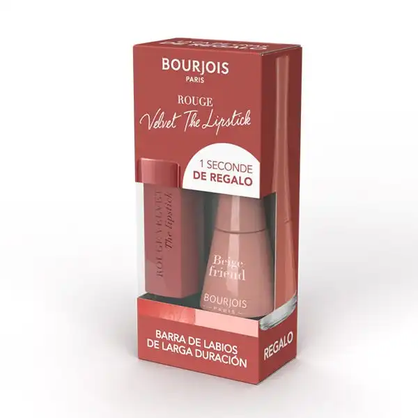 Velvet Lipstick Con Regalo Esmalte 1 Seconde 13 + 04 - Bourjois - Comparador de precios