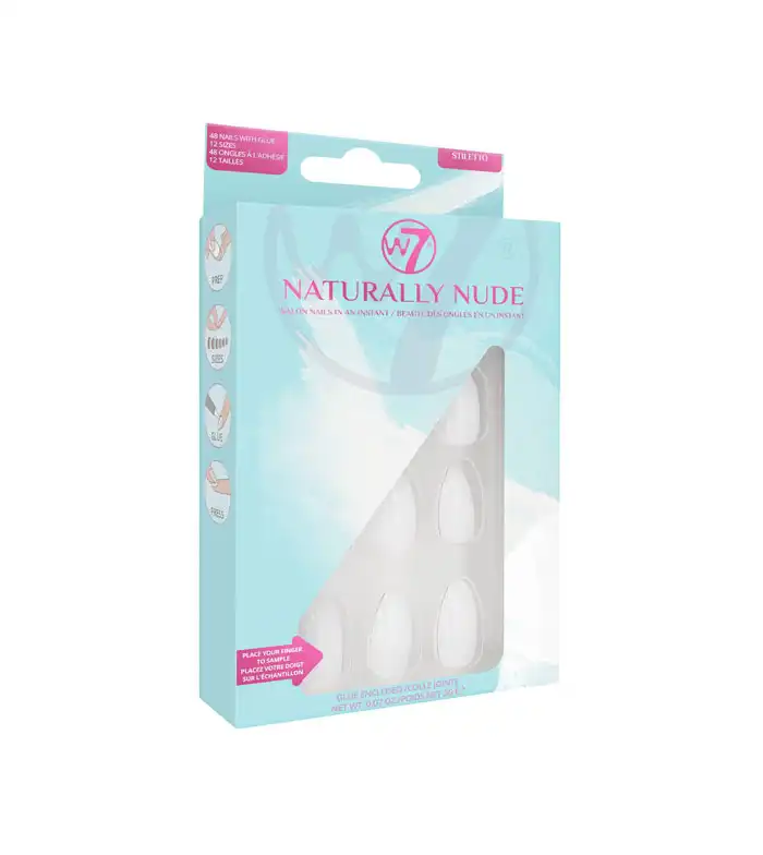 W7 - Uñas postizas Naturally Nude - Stiletto - W7 - Comparador de precios