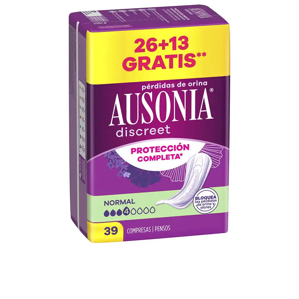 Ausonia Discreet compresas incontinencia normal 39 u - AUSONIA - Comparador de precios