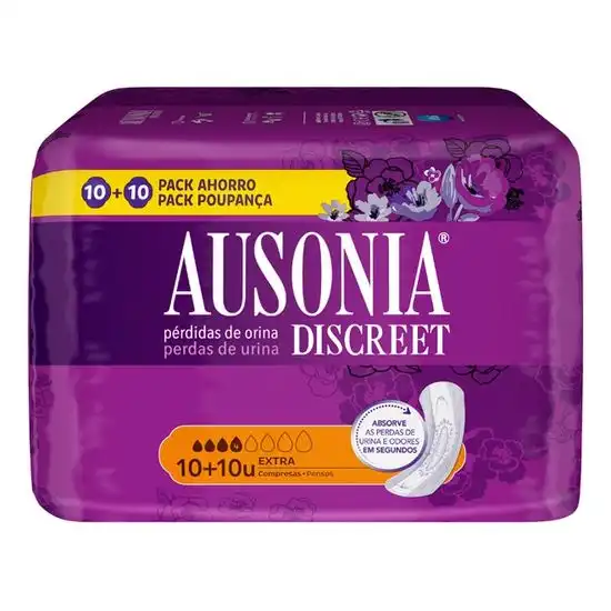 Ausonia Discreet Extra 20 und Compresas para Pérdida de Orina - AUSONIA - Comparador de precios