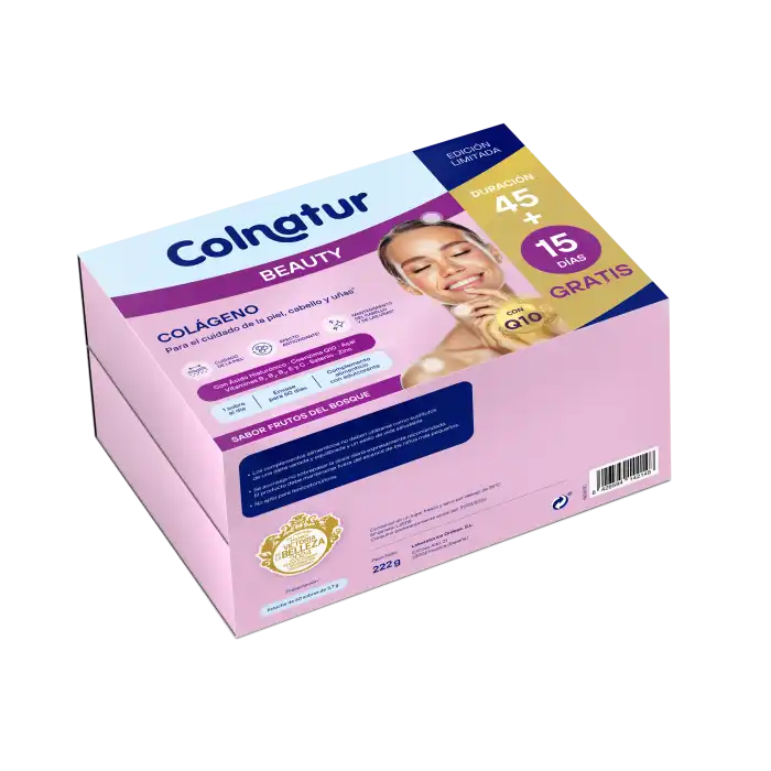 Beauty Colágeno Sabor Frutos del Bosque 222 gr - Colnatur - Comparador de precios