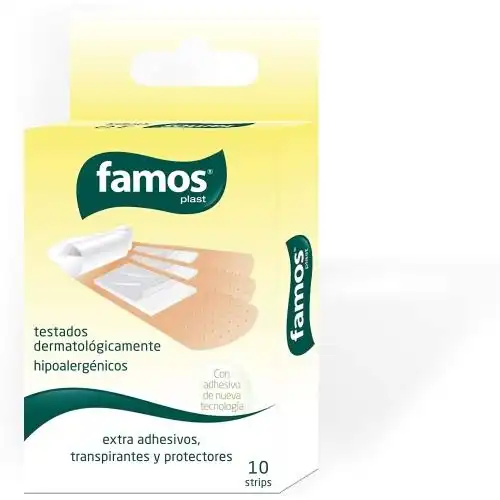 Famos Tiritas 10 und Extra Adhesivos, transpirantes y protectores - FAMOS - Comparador de precios