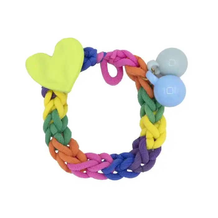 Goma Trenzada Colores Corazón - Woo oow - Comparador de precios
