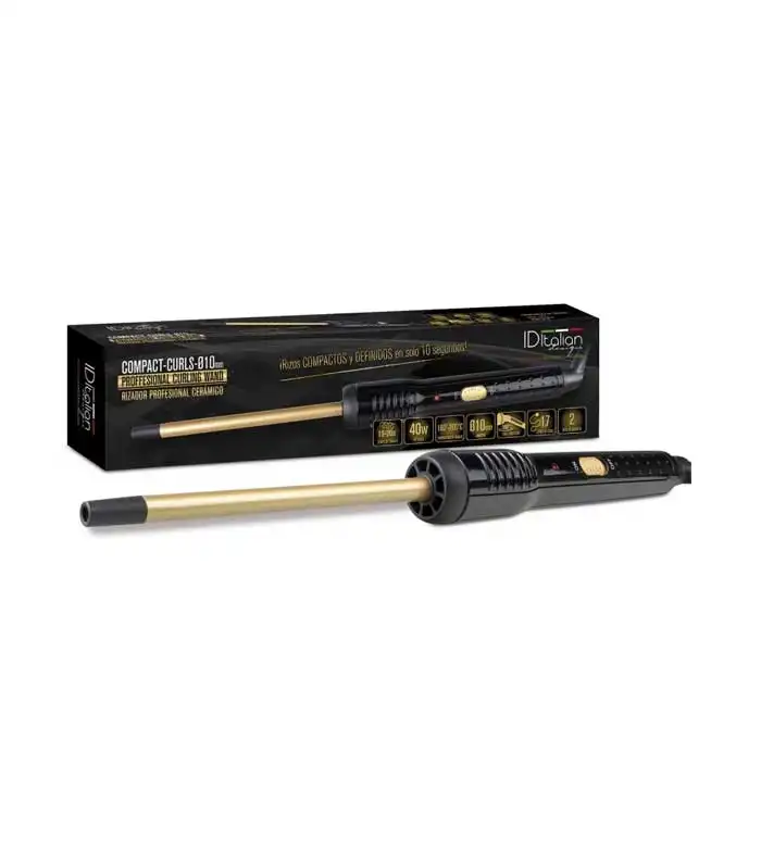 ID Italian Design - Tenacilla de cerámica profesional Compact Curls 10mm - ID Italian Design - Comparador de precios