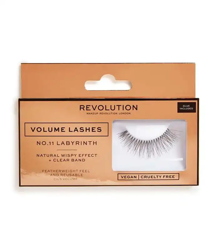 Revolution - Pestañas postizas Volume Lashes - Nº.11 Labyrinth - Makeup Revolution - Comparador de precios