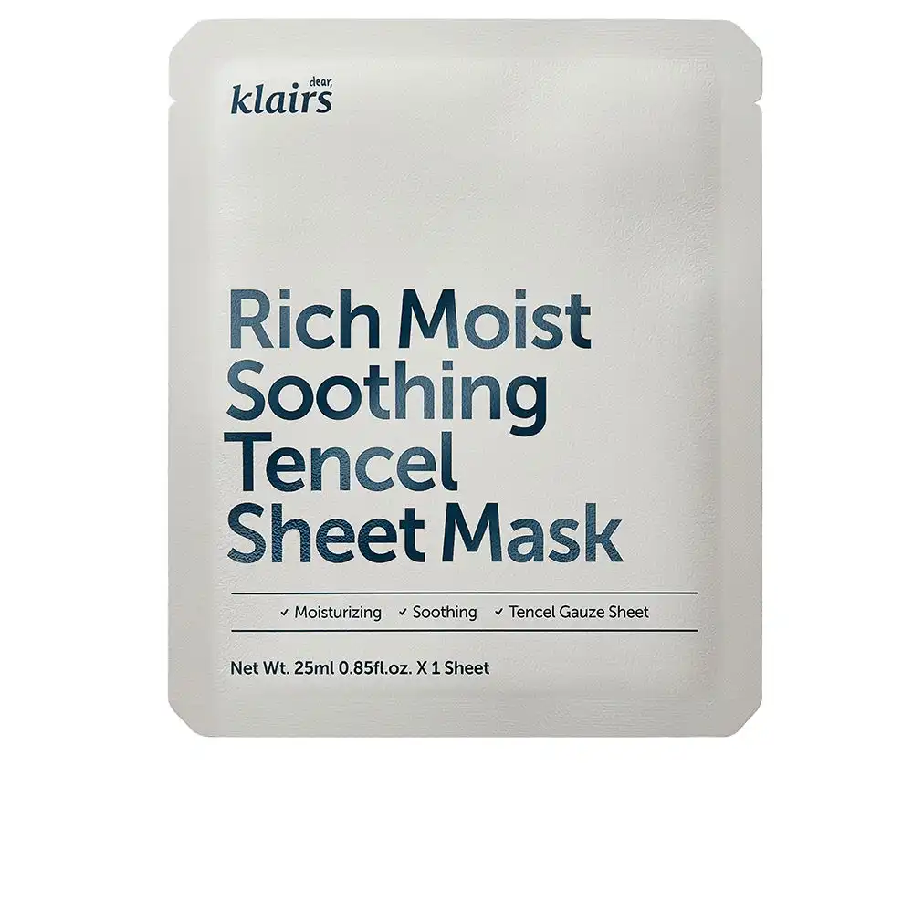 Rich Moist shoothing sheet mask 25 ml - Klairs - Comparador de precios
