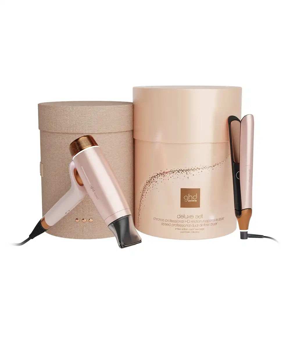 Set de regalo ghd deluxe secador Speed y plancha Chronos beige cashmere - GHD - Comparador de precios