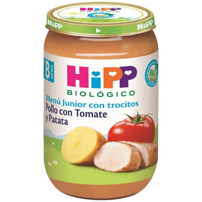 Tarrito Pollo Tomate y Patata 8 Meses 220 gr - HiPP - Comparador de precios