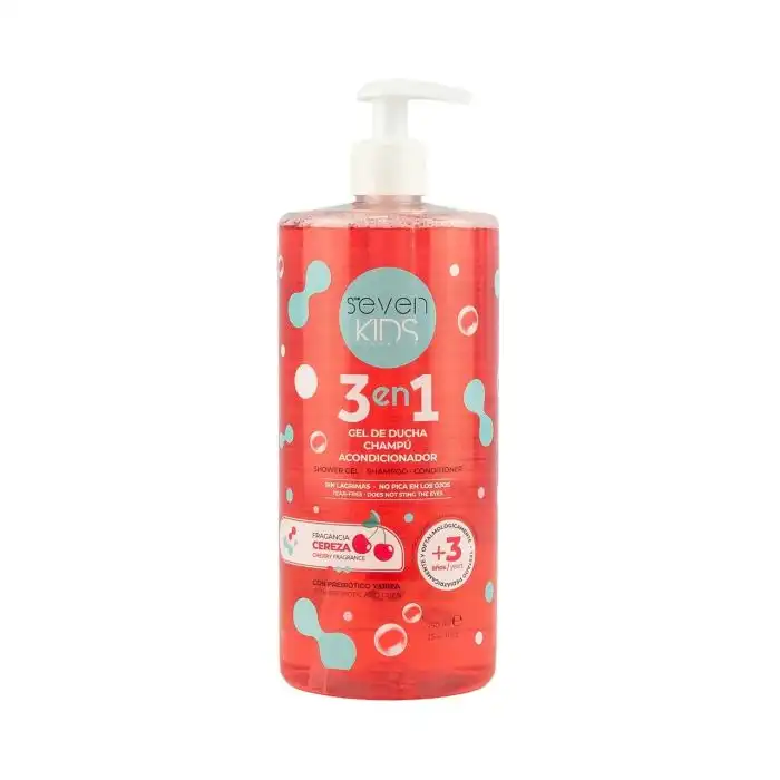 3 en 1 Gel de Ducha + Champú + Acondicionador 750 ml - Seven Kids - Comparador de precios