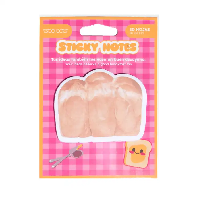 Sticky Notes 30 Notas Adhesivas Desayuno 11 gr - Woo oow - Comparador de precios