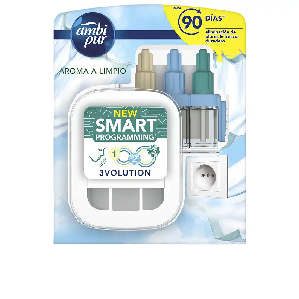 3VOLUTION ambientador aparato + recambio #limpio 20 ml - AMBIPUR - Comparador de precios