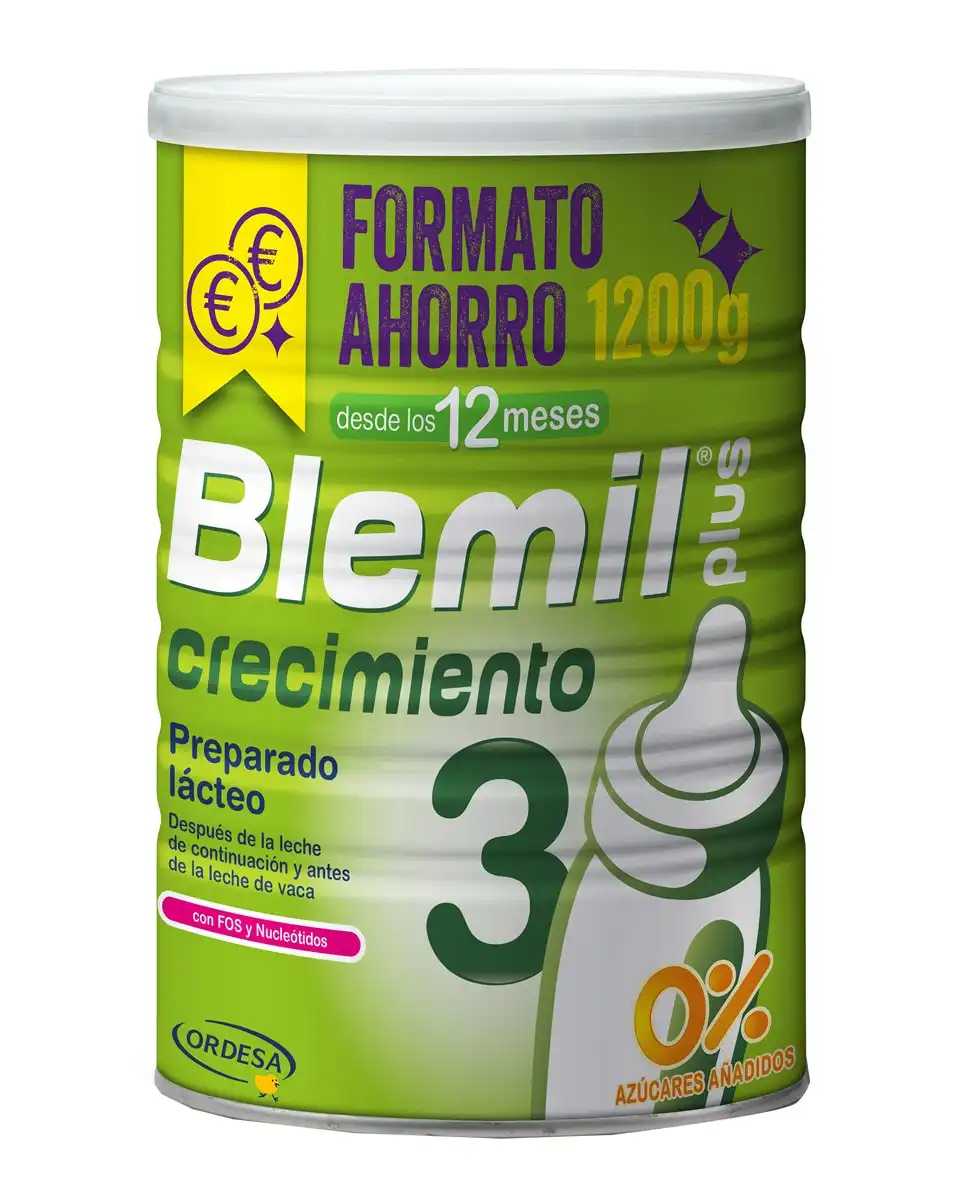 Blemil - Leche Crecimiento Plus 3 Crecimiento 0% 1200 G - Blemil - Comparador de precios