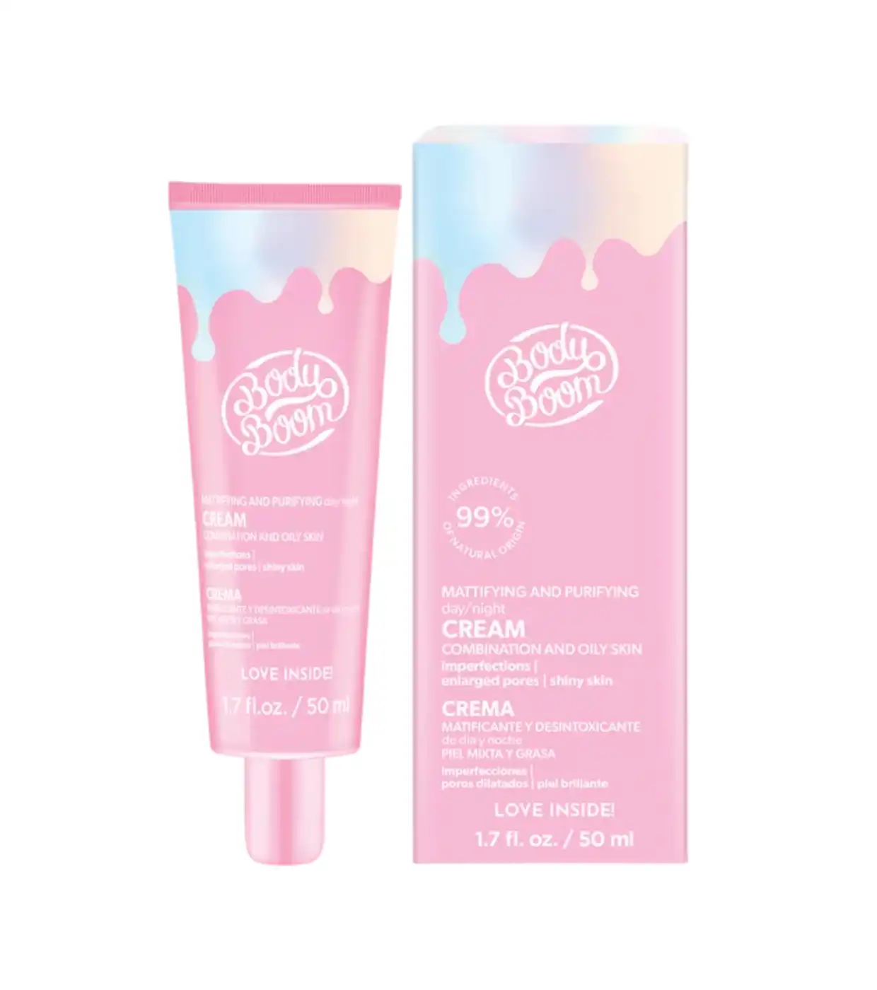 Bodyboom - *Basic Pink* - Crema facial matificante - Piel mixta y grasa - Bodyboom - Comparador de precios