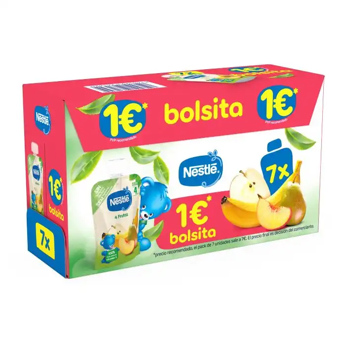 Bolsita Puré 4 Frutas 630 gr - Nestle - Comparador de precios