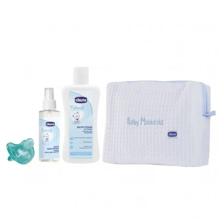 Chicco - Neceser Baby Piqué Azul Chupetes 1 pieces unisex - Chicco - Comparador de precios