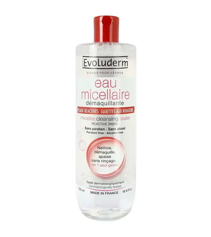 Evoluderm - Agua micelar - Pieles propensas al enrojecimiento - 500ml - Evoluderm - Comparador de precios