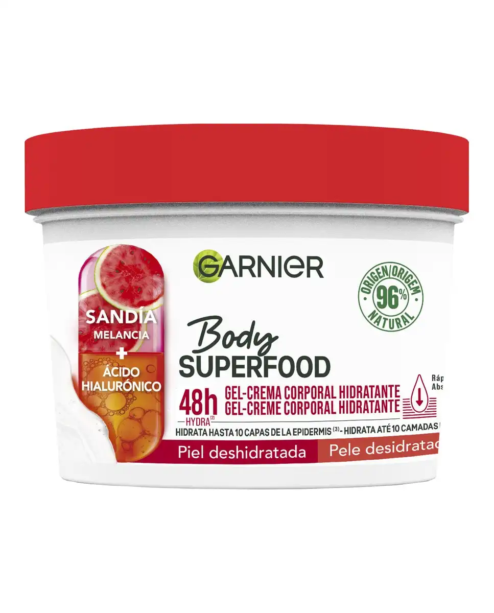 Garnier - Crema Corporal Con Sandía Y Ácido Hialurónico Body Superfood - Garnier - Comparador de precios