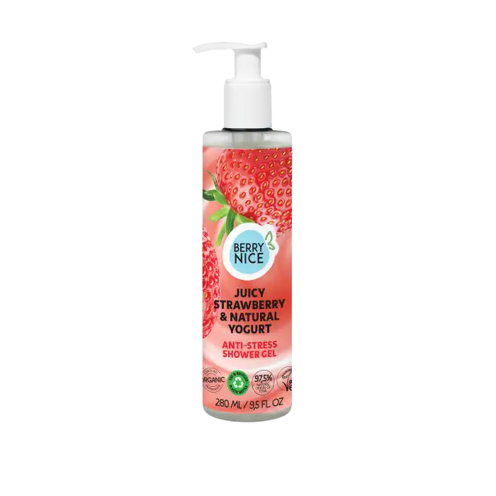 Gel de Ducha Antiestrés Fresa y Yogur 280 ml - Berry Nice - Comparador de precios