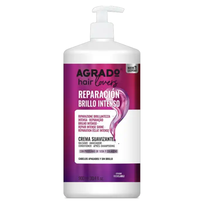 Hair Lovers Reparación Brillo Intenso Crema Suavizante 900 ml - Agrado - Comparador de precios