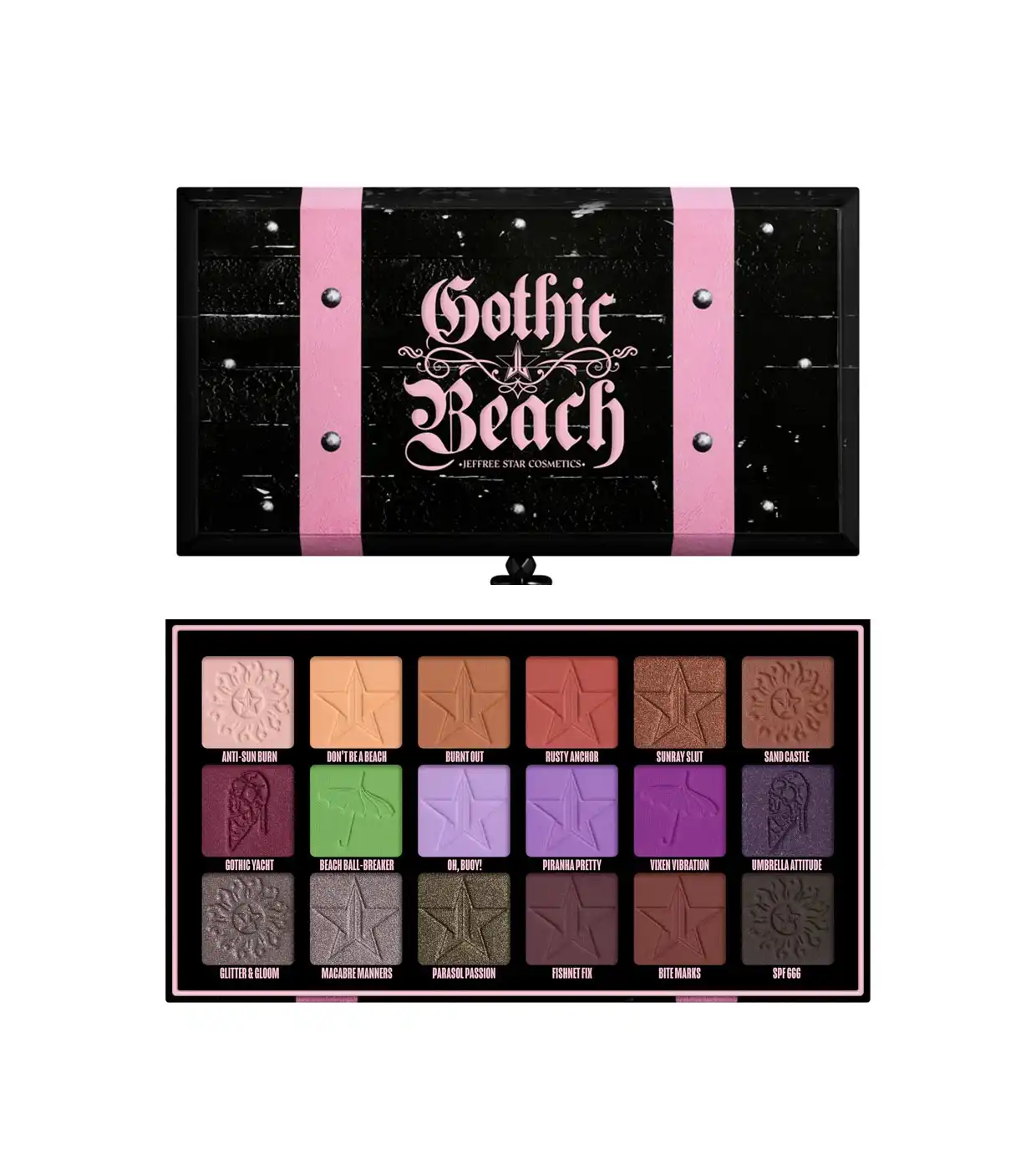Jeffree Star Cosmetics - *Gothic Beach* - Paleta de sombras de ojos Gothic Beach - Jeffree Star Cosmetics - Comparador de precios