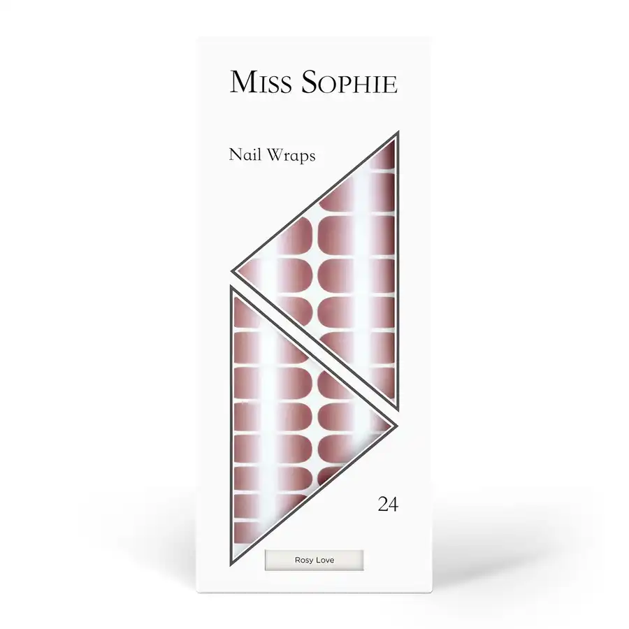 Miss Sophie - Rosy Love Nail Wraps Uñas postizas y diseños de uñas 24 pieces 24 Piezas - Miss Sophie - Comparador de precios