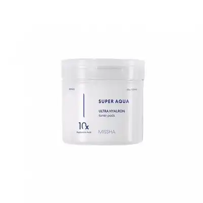 Missha Missha Super Aqua Ultra Hyalron Toner Pads, 80 un - Missha - Comparador de precios