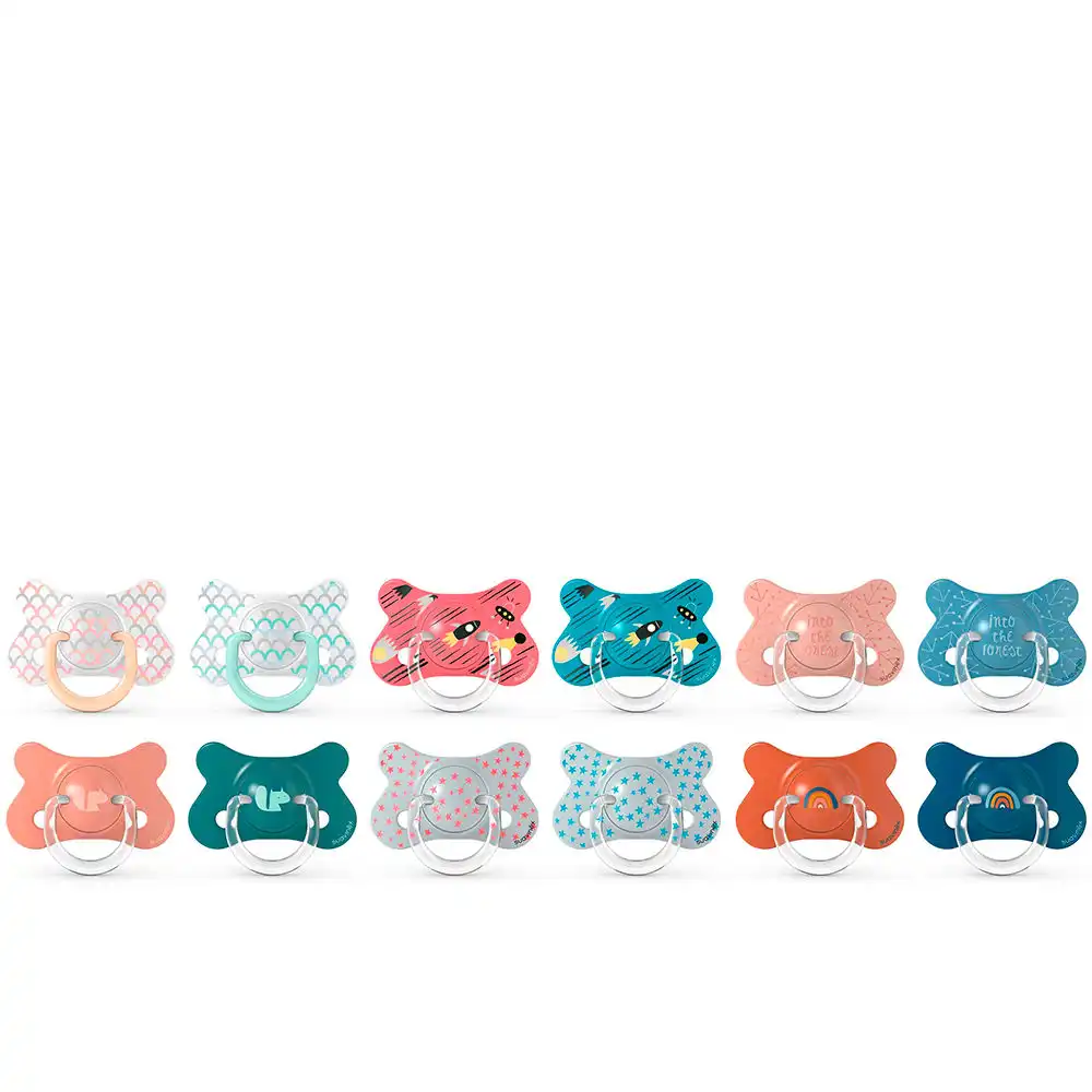 Pack de 2 Chupetes Fusión de Silicona con Tetina Anatómica +18M - Suavinex - Comparador de precios