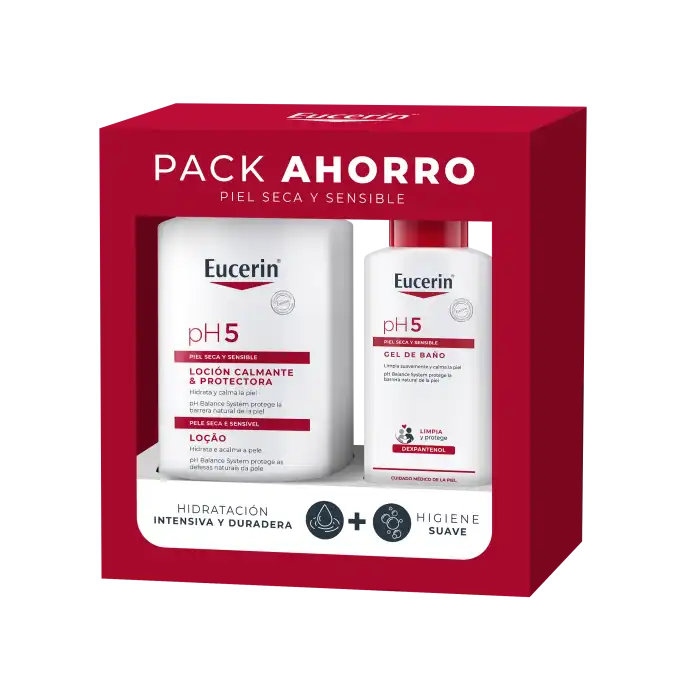 Pack pH5 Loción Calmante + Gel de Baño 1200 ml - Eucerin - Comparador de precios