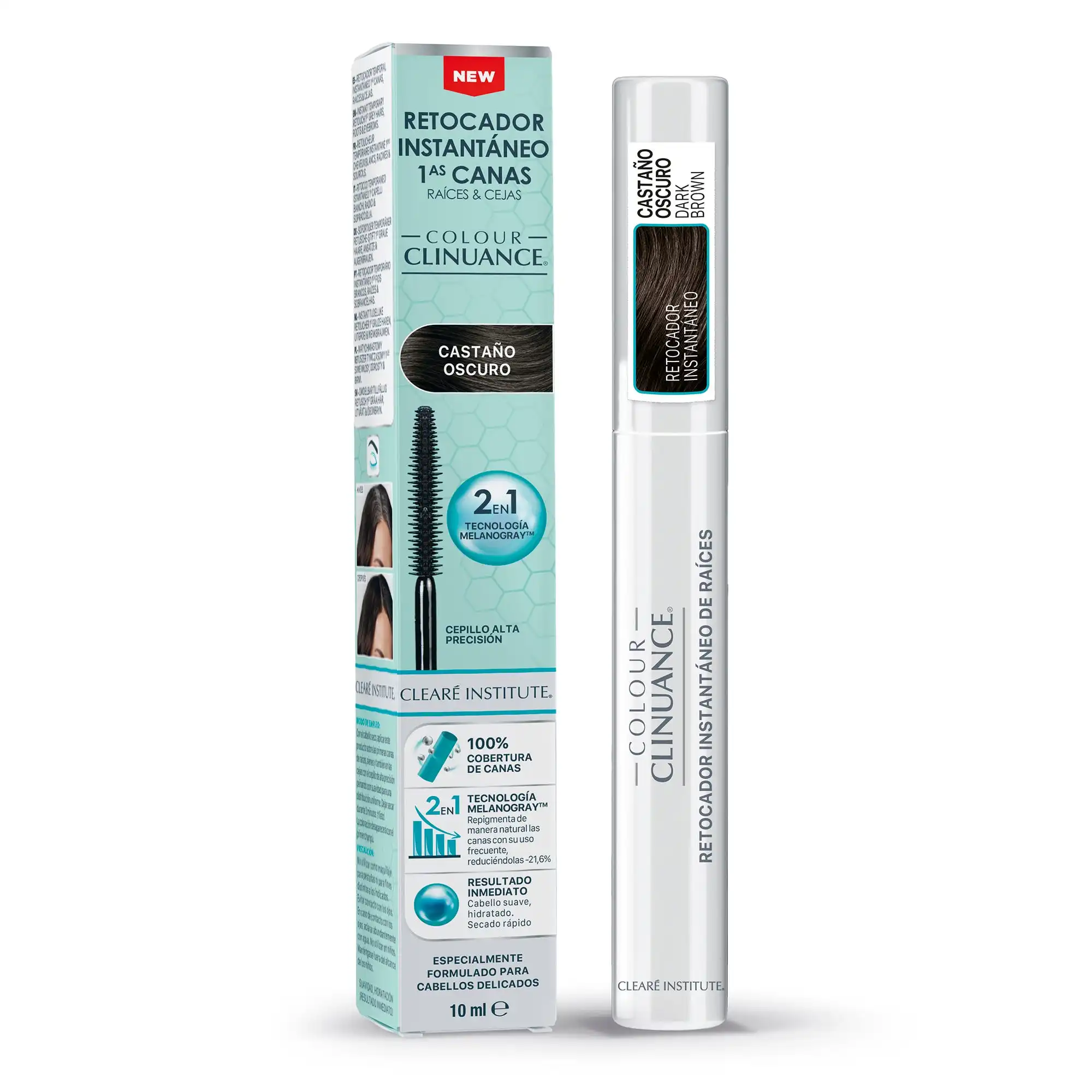 Retocador Colour Clinuance Castaño Oscuro - Clearé Institute - Comparador de precios