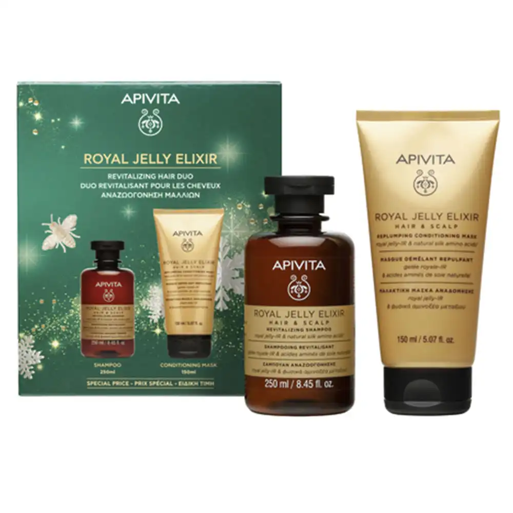 ROYAL JELLY ELIXIR CHAMPÚ + ACONDICIONADOR ESTUCHE 2 pz - Apivita - Comparador de precios