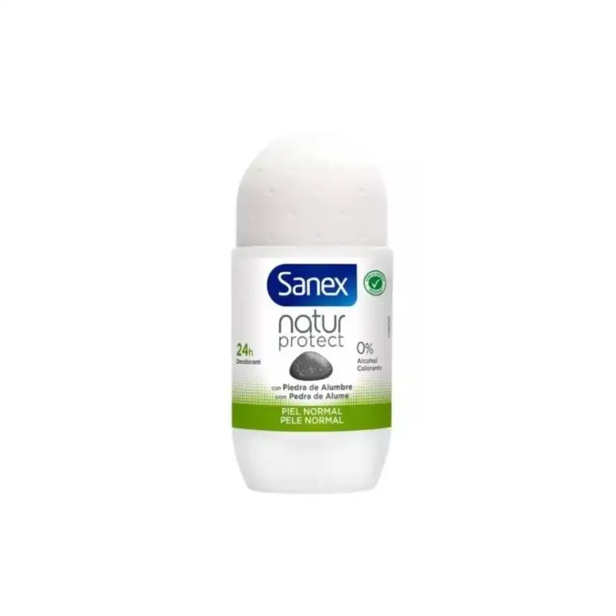 Sanex - Natur Protect con Piedra de Alumbre para Piel Normal 24h Roll-On Desodorantes 50 ml unisex - Sanex - Comparador de precios
