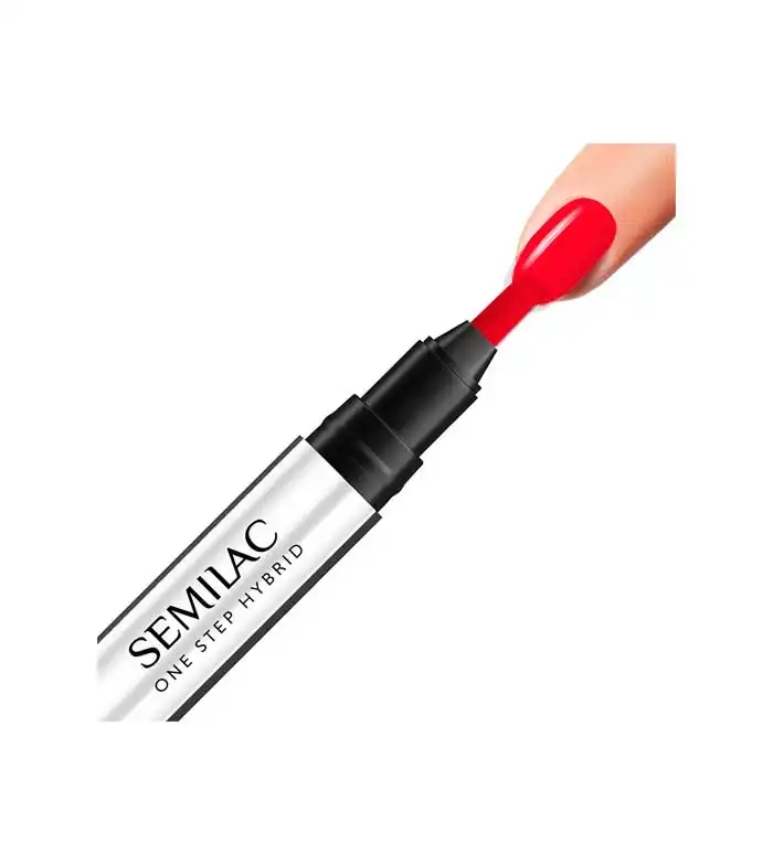 Semilac - Esmalte semipermanente en stick Marker One Step Hybrid - S550: Pure Red - SEMILAC - Comparador de precios