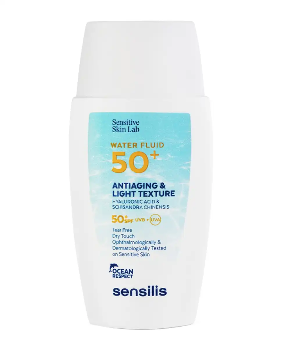 Sensilis - Ultra Fluido Acuoso Protector Solar Water Fluid SPF 50+ Antiedad Ultrafluido Con Ácido Hialurónico Y Schisandra Chinensis 40 Ml - Sensilis - Comparador de precios
