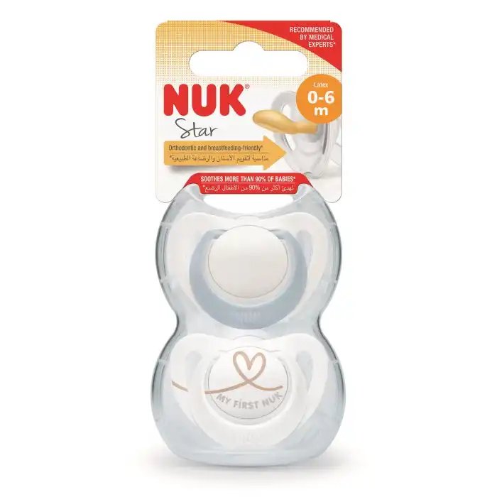 Set 2 Chupetes de Látex Surtidos - NUK - Comparador de precios