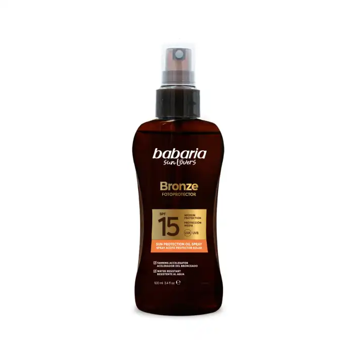 Aceite Protector Solar Bronze SPF15 100 ml - Babaria - Comparador de precios