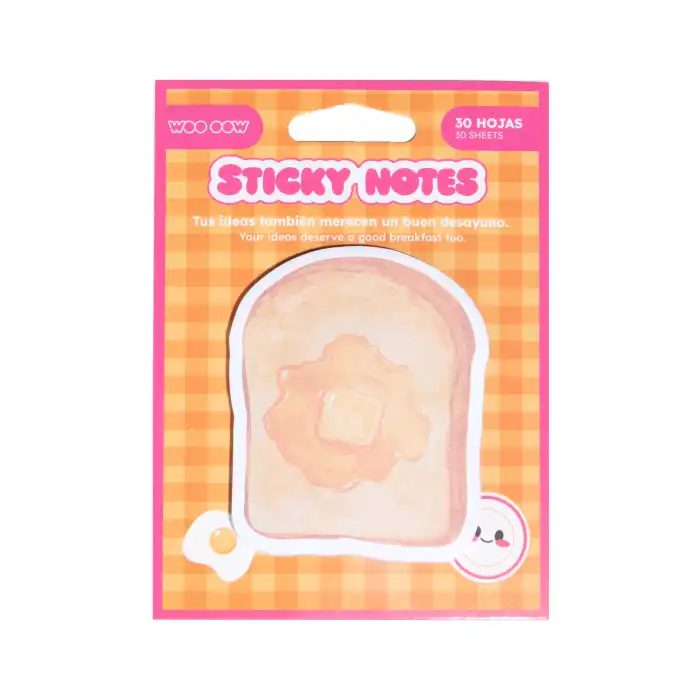 ¡33% DTO! Sticky Notes 30 Notas Adhesivas Desayuno 11 gr - Woo oow - Comparador de precios