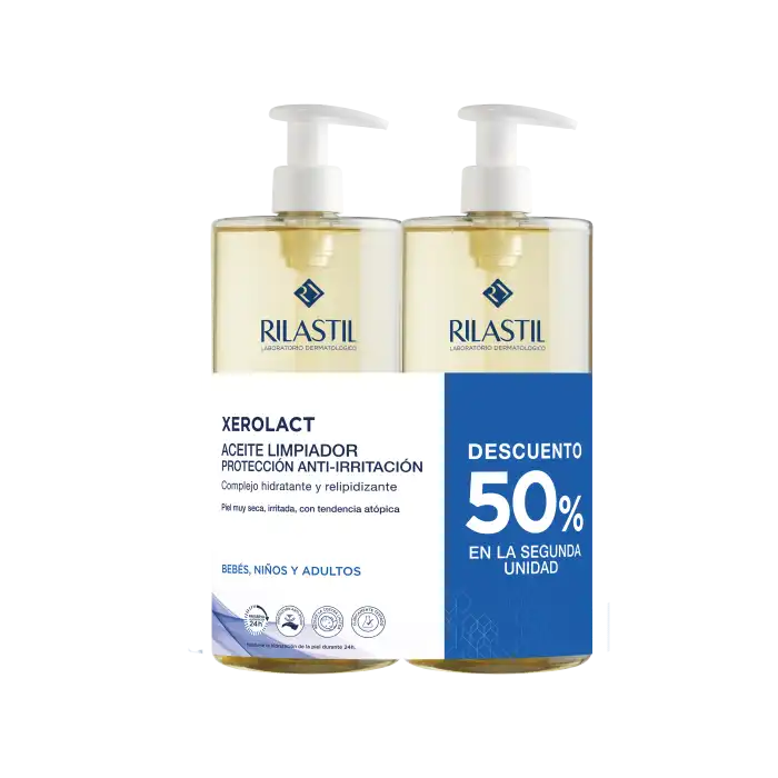 Pack Xerolact Aceite Limpiador Protector 2000 ml - Rilastil - Comparador de precios