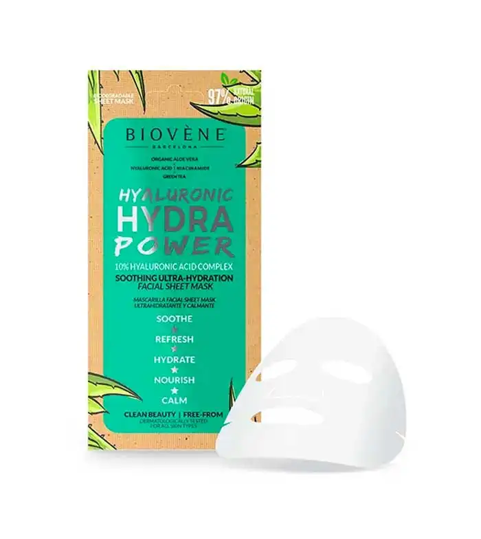 Biovène - Mascarilla facial - Ácido hialurónico y aloe vera - Biovene - Comparador de precios
