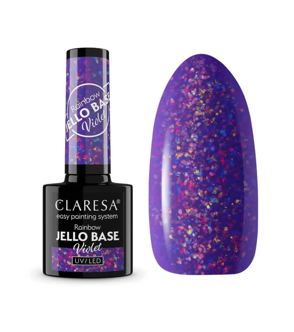 Claresa - *Rainbow Jello Base* - Esmalte de uñas semipermanente - Violet - Claresa - Comparador de precios