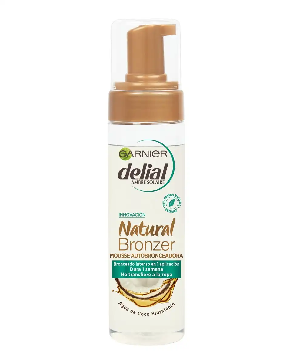 DELIAL - Mousse Autobronceadora Natural Bronzer Con Agua De Coco Hidratante Garnier - DELIAL - Comparador de precios