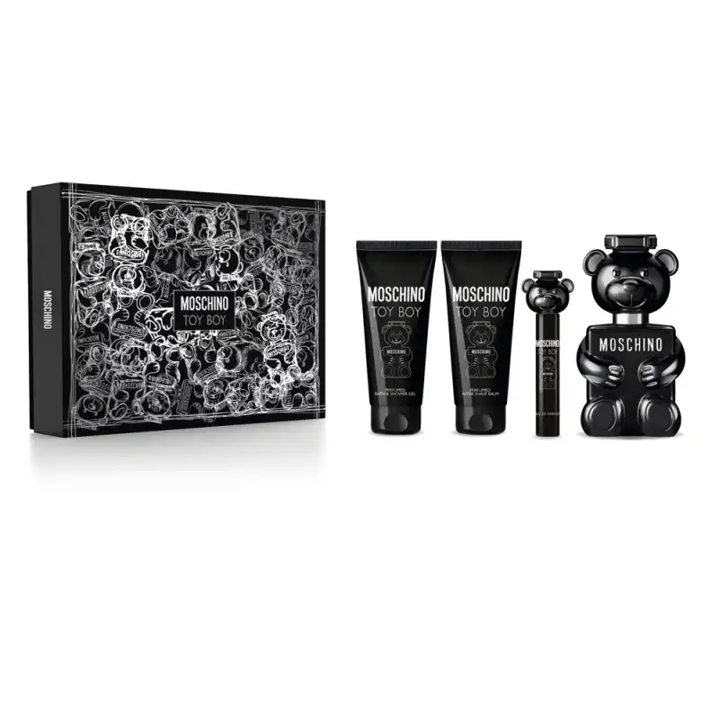 Estuche Toy Boy Eau De Parfum 100 Ml + 10 Ml + Gel 100 Ml + After Shave 100 Ml - Moschino - Comparador de precios
