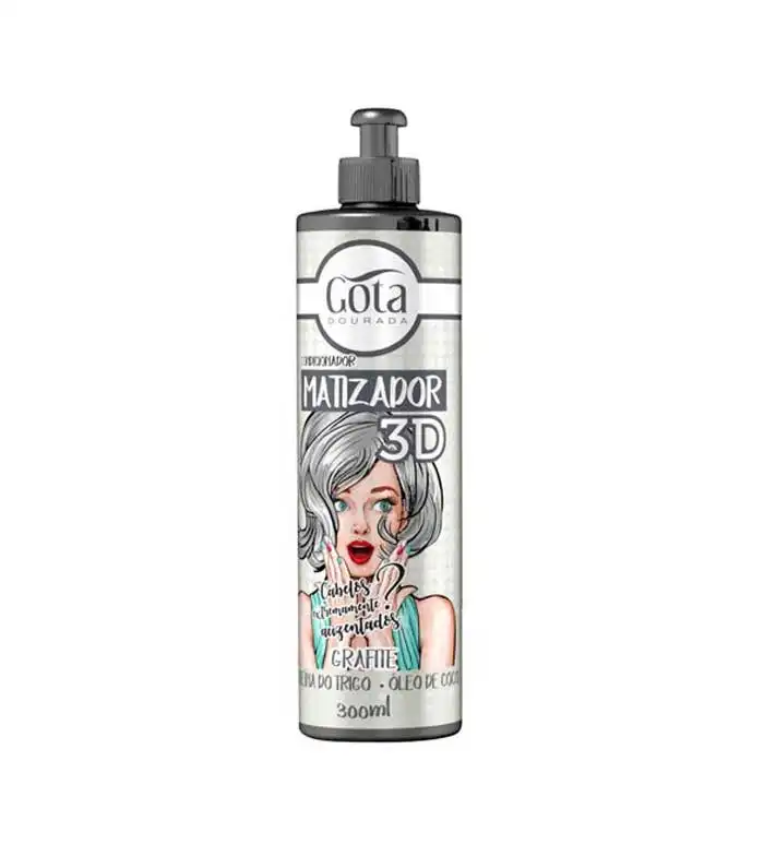 Gota Dourada - Acondicionador matizador 3D - Cabello gris - Gota Dourada - Comparador de precios
