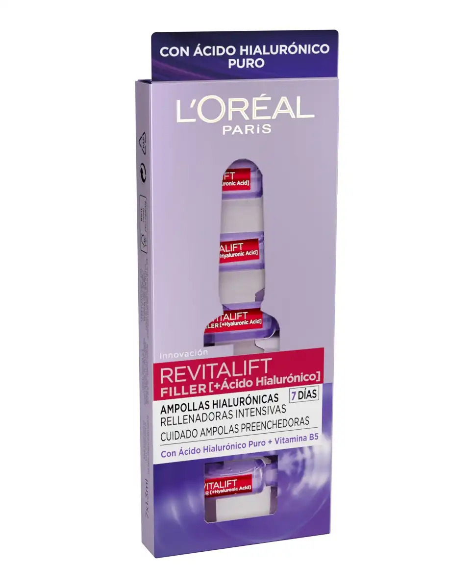 L'Oréal Paris - Ampollas Hialurónicas Rellenadoras Revitalift Filler L´Oréal Paris - L'Oréal Paris - Comparador de precios